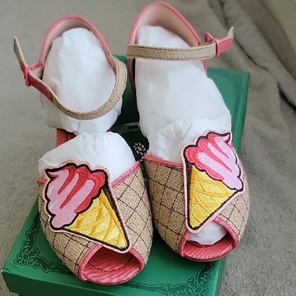 Miss L Fire Vintage GELATO Ice Cream Sandals
